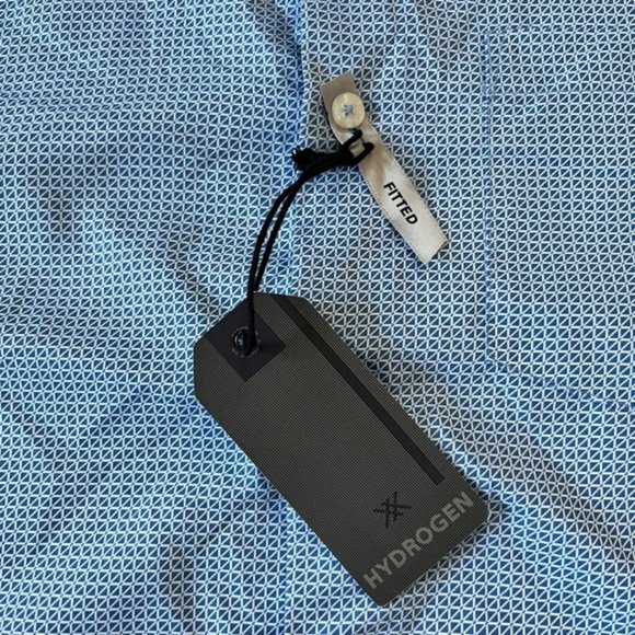 New Hydrogen Men’s Button Up Short Sleeve Size Medium - Picture 5 of 8